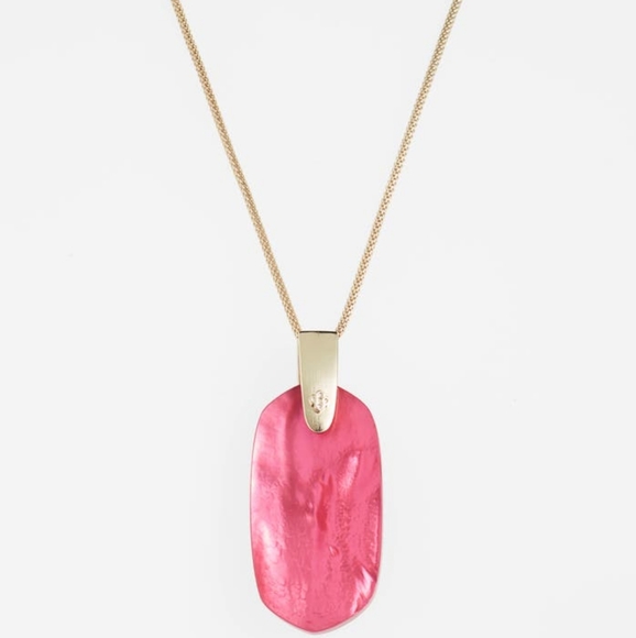 Kendra Scott Jewelry - Kendra Scott Pink Pendant Necklace with Gold Chain